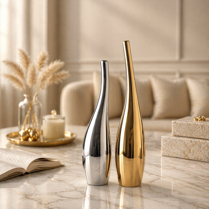 Nordic Luxe Sculptural Vase Set