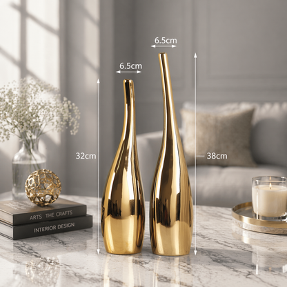 Nordic Luxe Sculptural Vase Set