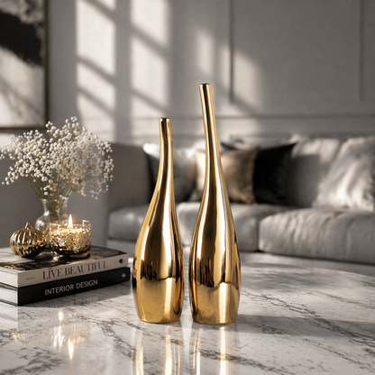 Nordic Luxe Sculptural Vase Set