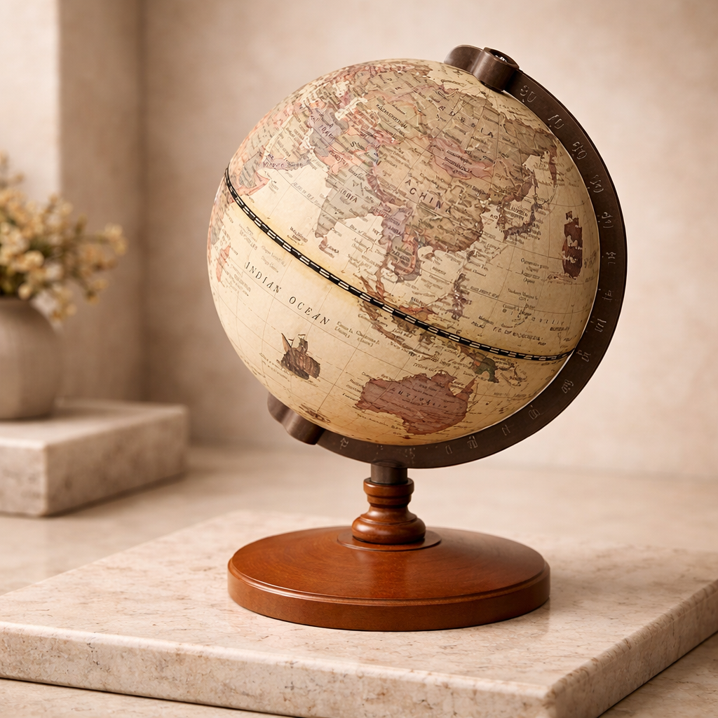 Vintage World Globe – Classic Home Decor