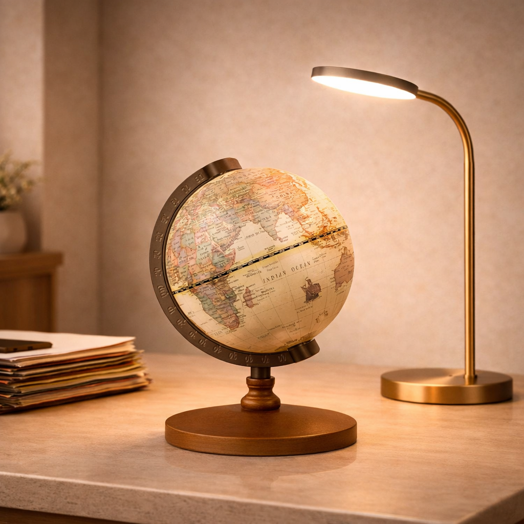 Vintage World Globe – Classic Home Decor