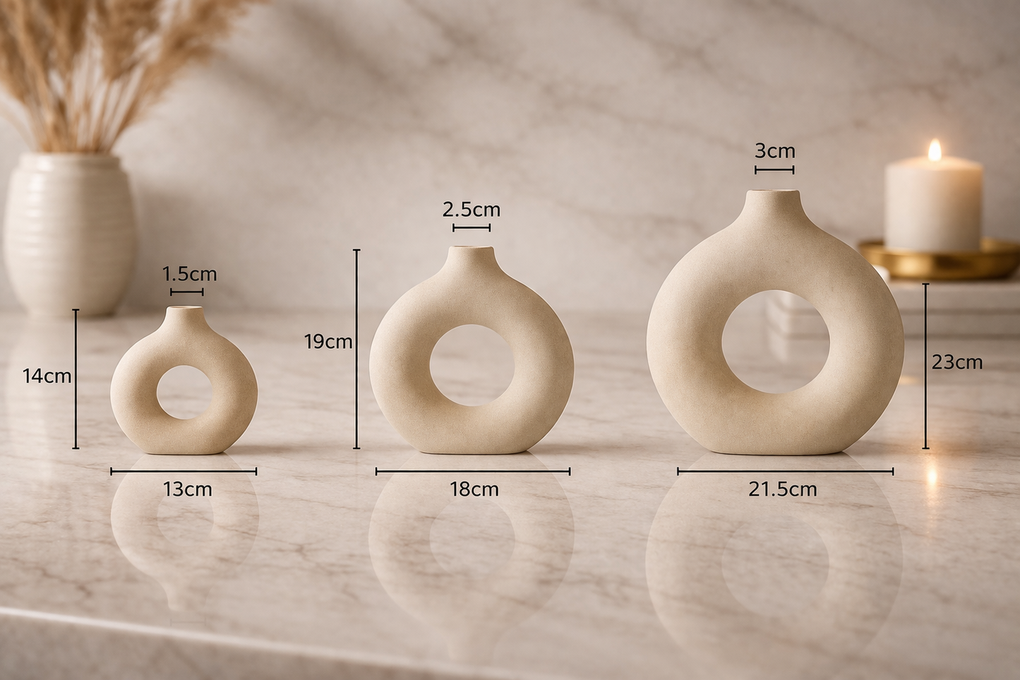 Ceramic Donut Vase