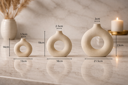 Ceramic Donut Vase