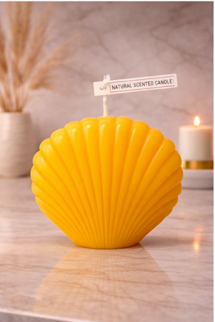 Shell Shaped Soy Wax Candle – Coastal Home Decor